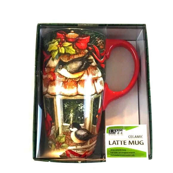 Lang Latte Mug Susan Winget Cardinal House New in Box - Picture 2 of 9